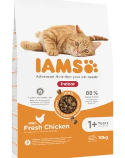 IAMS For Vitality Indoor cibo secco con pollo per gatti adulti che vivono in casa 10 kg