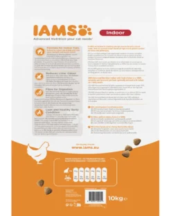 IAMS For Vitality Indoor cibo secco con pollo per gatti adulti che vivono in casa 10 kg