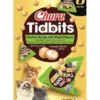 INABA Cat Churu Tidbits Chicken Recipe with Dashi Flavor 8x12g delicati bocconcini morbidi e cremosi al pollo con brodo dashi per gatti