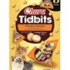 INABA Cat Churu Tidbits Chicken Recipe 8x12g bocconcini morbidi e cremosi con pollo e salmone per gatti