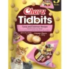 INABA Cat Churu Tidbits Tuna and Salmon Recipe 3x12g bocconcini morbidi e cremosi con tonno e salmone per gatti