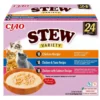 INABA Cat Ciao Stew Creamy Variety 24x40g mix prelibatezze con pollo, tonno e salmone in salsa cremosa