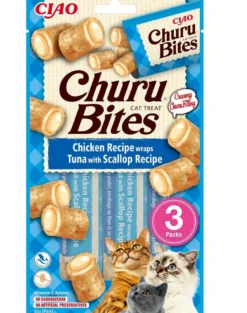 INABA Churu Bites Chicken tuna&scallop wrap 3x10g