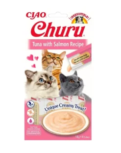 INABA Churu Cat croccantini cremosi al tonno e salmone 56 g