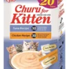 INABA Churu Cat Kitten 20x14g tonno e pollo crema snack per gattini