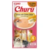INABA Churu Cat Salmon con Pollo 4x14g crema per gatti al gusto di salmone e pollo