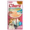 INABA Churu Cat Salmon with Scallop 4x14g prelibatezza cremosa per gatti al salmone e capesante