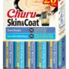 INABA Churu Cat Skin Coat 20x14g tonno, tonno e capesante crema snack per gatti