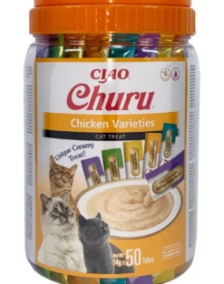 INABA Churu Variety Chicken pollo per gatti vasetto 50x14g (700g)