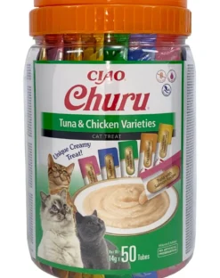 INABA Churu Variety Tuna&Chicken tonno con pollo per gatti vasetto 50x14g (700g)