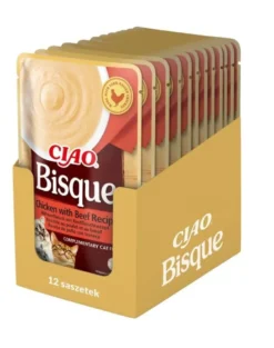 INABA CIAO Bisque Crema di pollo e manzo 12x40g