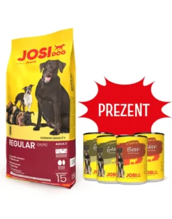 JOSERA JosiDog Regular Adult 15 kg + 4 scatolette GRATIS