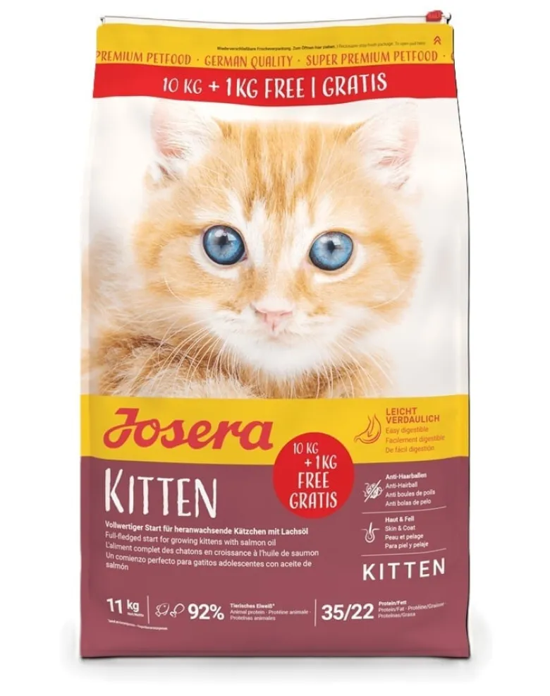 JOSERA Kitten cibo secco per gattini e gatte in gravidanza o allattamento 10 kg + 1kg gratis