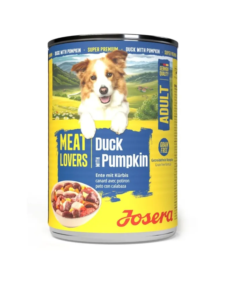 JOSERA Meat Lovers Menu Duck and Pumpkin 400 g anatra e zucca, cibo umido per cani