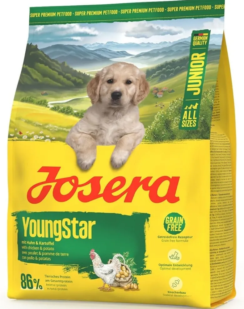 JOSERA YoungStar 900g cibo per cuccioli senza cereali