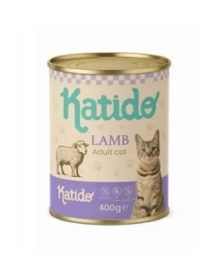 KATIDO Adult Cat Lamb 400 g agnello con olio di salmone per gatti