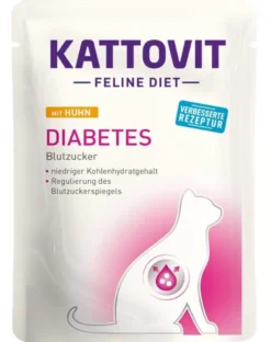 KATTOVIT Feline Diet Diabetes Pollo 85g
