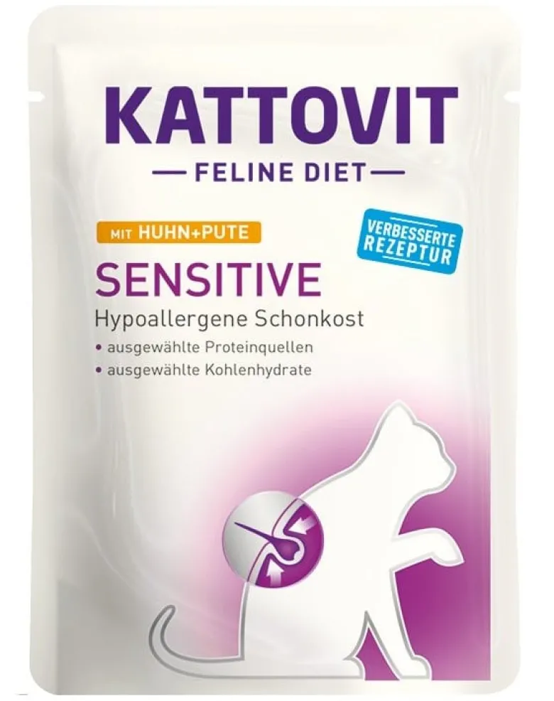 KATTOVIT Feline Diet Sensitive Pollo e tacchino 85g