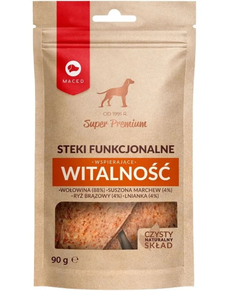 MACED Snack funzionali Manzo 90g snack che supportano la vitalità