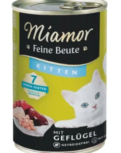 MIAMOR Feine Beute Kitten Poultry con pollame per gattini 400g