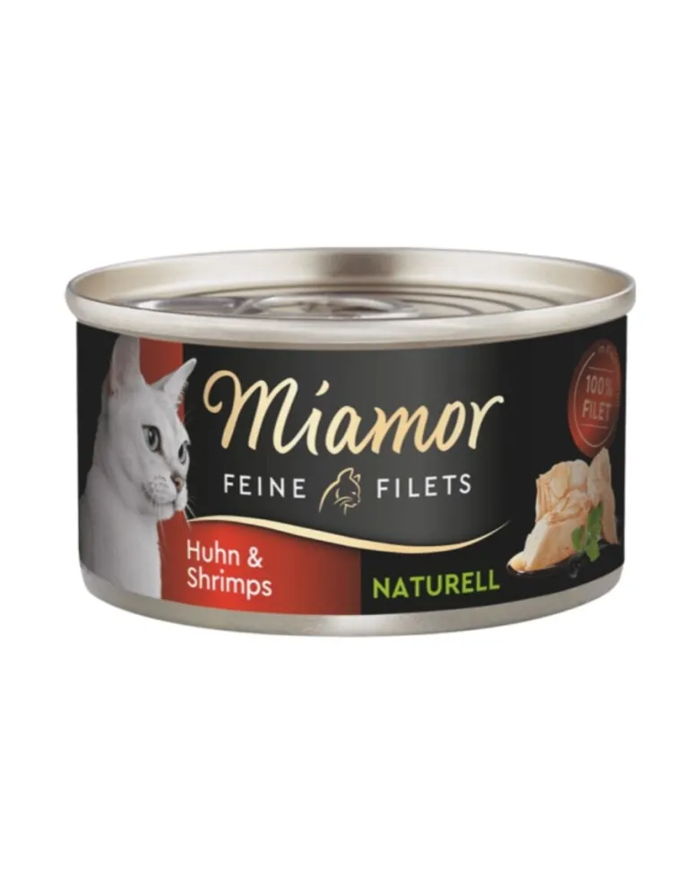 MIAMOR Feine Filets Naturell Chicken&Shrimps 80g