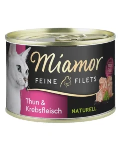 MIAMOR Feline Filets Filetti di tonno e granchio in salsa propria 156 g