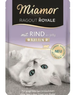 MIAMOR Ragout Royale in Jelly Beef Kitten manzo in gelatina per gattini 100 g