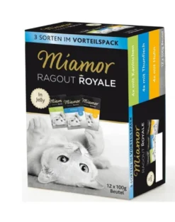 MIAMOR Ragù Royale Multibox 12 x 100 g di pesce e carne in gelatina