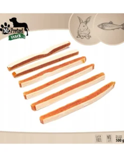MR. PRETZEL Strisce di coniglio e merluzzo 500 g snack per cani
