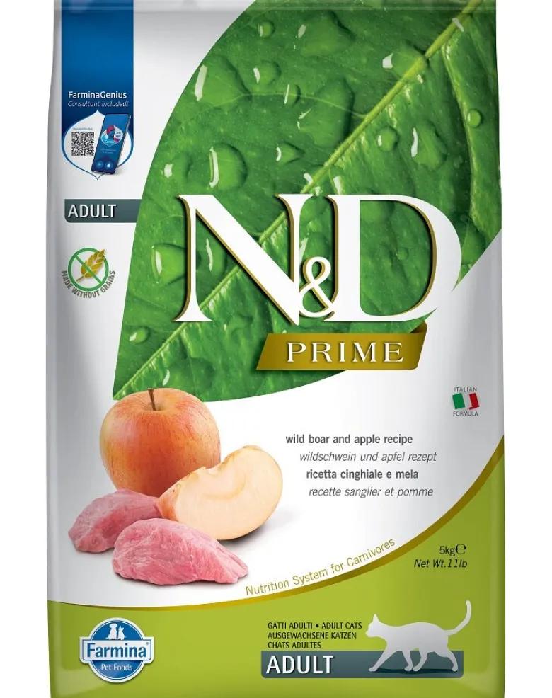 N&D Grain Free Boar & Apple Adult Cat 5 kg