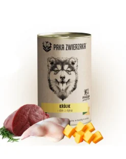 PAKA ZWIERZAKA Alimento per cani a base di coniglio e cinghiale con zucca 400 g