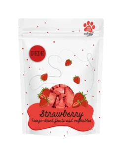 PAKA ZWIERZAKA PEPE Freeze-dried frutta liofilizzata per cani fragola 20 g