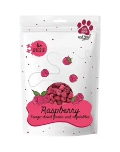 PAKA ZWIERZAKA PEPE Freeze-dried frutta liofilizzata per cani lamponi 15 g