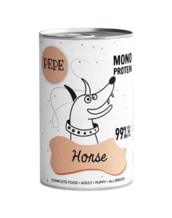 PAKA ZWIERZAKA PEPE Horse 99% (cavallo) 400g alimenti monoproteici