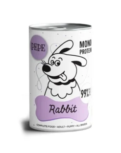 PAKA ZWIERZAKA PEPE Rabbit (coniglio) 400 g di alimento monoproteico