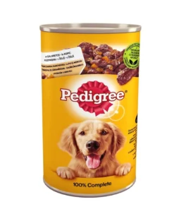 PEDIGREE Adult 1200g - Alimento umido completo per cani adulti, con pollo e carote in gelatina