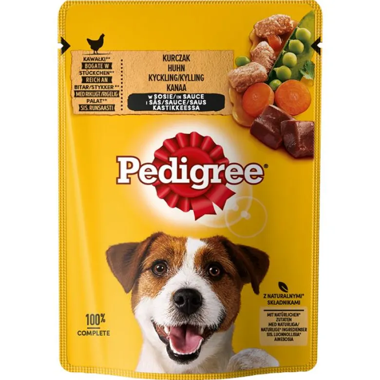 PEDIGREE Adult in bustina 24x100g cibo umido con bocconcini di pollo e verdure in salsa