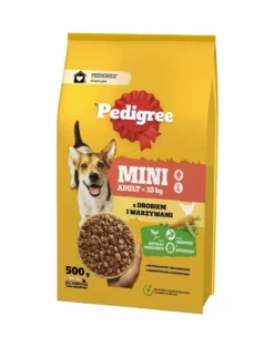 PEDIGREE Adult MINI 12x500g con pollame e verdure alimento secco completo per cani adulti di piccola taglia