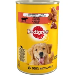 PEDIGREE Adult 24x400 g Alimento umido completo per cani adulti con manzo in gelatina