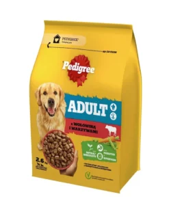PEDIGREE Adult 3x2,6kg alimento completo con manzo e verdure per cani di taglia grande e media