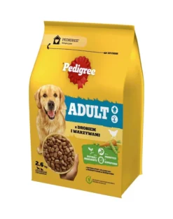 PEDIGREE Adult 3x2,6 kg con pollame e verdure alimento secco completo per cani di taglia grande e media