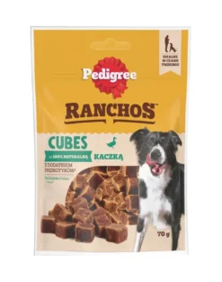 PEDIGREE Ranchos Cubes 70g Alimento complementare con anatra per cani adulti