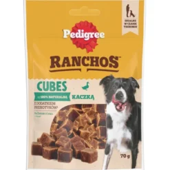 PEDIGREE Ranchos Cubes 7x70g Alimento complementare con anatra per cani adulti