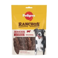 PEDIGREE Ranchos Jerkies 7x180g Alimento complementare senza cereali con manzo per cani adulti