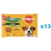 PEDIGREE Scelta di gusti con verdure in salsa52x100g cibo umido per cani bocconcini con pollo e con manzo e fegato