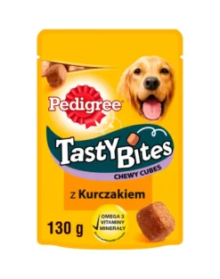 PEDIGREE Tasty Bites Chewy Cubes snack con pollo per cani 130g