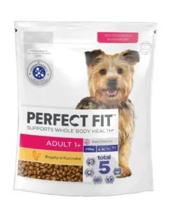 PERFECT FIT Adult 1+ Alimento secco completo ricco di pollo per cani adulti di razza piccola6 x 825g