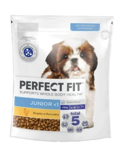 PERFECT FIT Junior <1 Alimento secco completo ricco di pollo per cuccioli di taglia piccola 6x825g