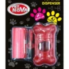 PET NOVA Distributore di sacchetti per feci + rotolo da 20 pezzi rosso.