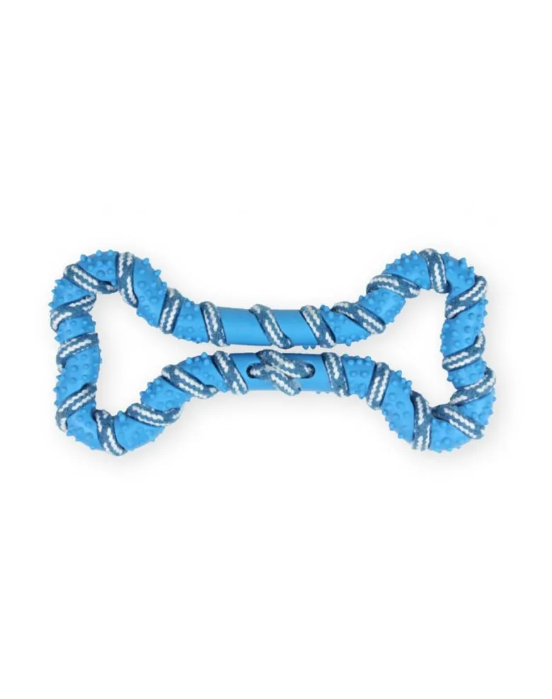 PET NOVA DOG LIFE STYLE Corda per osso di cane 20 cm, blu, aroma di menta
